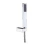 ITALMIX DOCCETTE NIAGARA EN Laiton AVEC FLEXIBLE ARGENT DE 150 CM