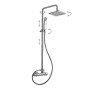 ITALMIX COLONNE DE DOUCHE NIAGARA AVEC DÉVIATEUR ET PULVÉRISATEUR DE 200MM