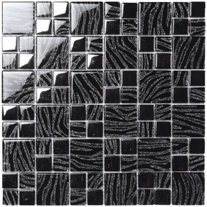 BOXER MOSAICO RÊVE NOIR ARGENT 29.8X29.8