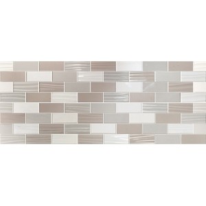 PAUL CERAMICHE GAMME MOSAÏQUE TAUPE 3D 20X50
