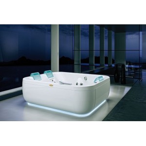 JACUZZI® AQUASOUL EXTRA 190X150X60 H cm BAIGNOIRE À HYDROMASSAGE BLANC BRILLANT