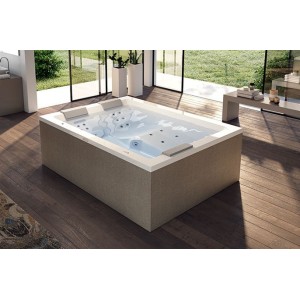 JACUZZI® SHARP EXTRA 200X150X65 H CM BAIN À BULLES BLANC