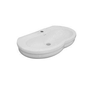 GSG TIME Lavabo Time Appoggio Sur Colonne Blanc 75 cm