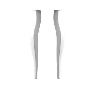 GSG TEMPS Paire de Jambes en Céramique pour Console Blanche