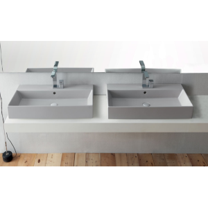 SANITAIRES CIELO SMILE LAVABO RECTANGULAIRE 80X46