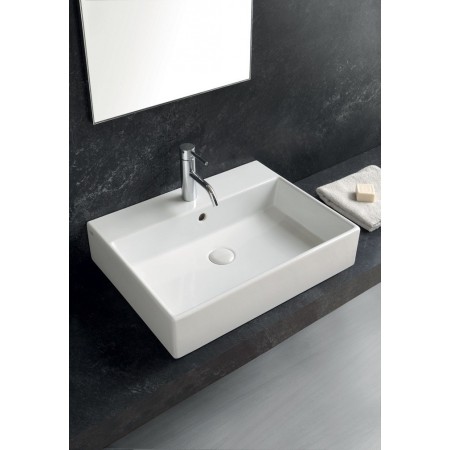 SANITAIRES CIELO SMILE LAVABO RECTANGULAIRE 50X46