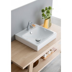 SANITAIRES CIELO SMILE LAVABO SQUARE 48X48