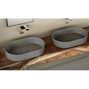 SANITAIRES CIELO SHUI CONFORT LAVABO OVALE BLANC
