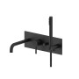 PAFFONI ROBINETTERIE INTÉGRÉE POUR BAIGNOIRE/DOUCHE NOIR MAT