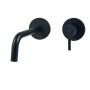 PAFFONI ROBINET ENCASTRÉ LAVABO 17,8CM SANS PLAQUE NOIR MAT