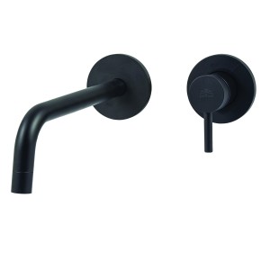PAFFONI MITIGEUR ENCASTRÉ LAVABO 24,5CM S/PLAQUE NOIR MAT