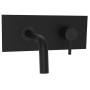 PAFFONI ROBINET ENCASTRÉ LAVABO 17,8CM AVEC PLAQUE NOIR MAT