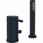 PAFFONI ROBINET DE BORD DE BAIGNOIRE S/BOUCHE ÉCOULEMENT NOIR MAT