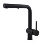 PAFFONI ROBINET DE ÉVIER AVEC DOUCHE EXTRAIBLE NOIR MAT