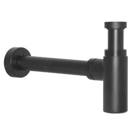 PAFFONI SIFON À BOUTEILLE ROND NOIR MAT