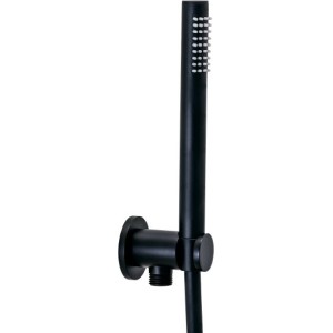 PAFFONI ENSEMBLE DE DOUCHE ENCASTRÉ ROND NOIR MAT