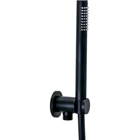 PAFFONI ENSEMBLE DE DOUCHE ENCASTRÉ ROND NOIR MAT