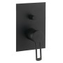 PAFFONI RINGO MITIGEUR ENCASTRÉ POUR DOUCHE AVEC DIVERSEUR 2 VOIES NOIR MAT