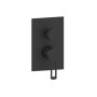 PAFFONI RINGO MITIGATEUR ENCASTRÉ DOUCHE AVEC DÉVIATEUR 3 VOIES NOIR MAT