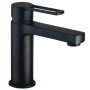 PAFFONI ROBINET RINGO LAVABO AVEC ÉVACUATION CLIC CLAC NOIR MAT