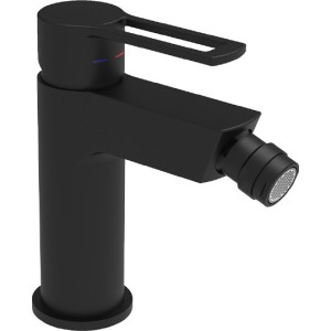 PAFFONI RINGO MITIGEUR BIDET AVEC ÉVACUATION CLIC CLAC NOIR MAT