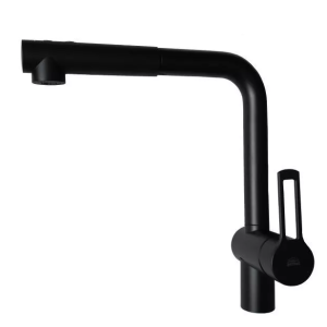 PAFFONI RINGO MITIGEUR ÉVIER AVEC DOUCHE EXTRACTIBLE 2 JETS NOIR MATE