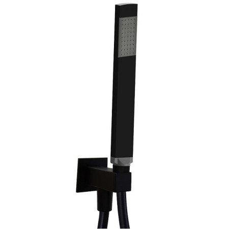 PAFFONI ENSEMBLE DE DOUCHE ENCASTRÉ CARRE NOIR MAT