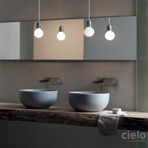 SANITAIRES CIELO SHUI LAVABO À POSER Ø40 BLANC BRILLANT