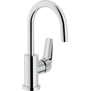 NOBILI NOBI ROBINET DE LAVABO INCURVÉ AVEC DÉCHARGE CLIC CLAC À ÉCONOMIE D'ÉNERGIE