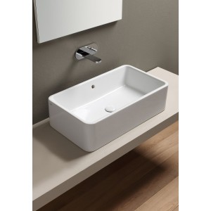 SANITAIRES CIELO SHUI LAVABO 100 RECTANGULAIRE AVEC DÉBORDEMENT