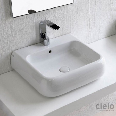 SANITAIRES CIELO SHUI LAVABO 54 RECTANGULAIRE MURAL/À POSER