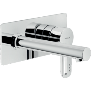 NOBILI NOUVEL ROBINET MURAL POUR LAVABO L. 15 CM AVEC PLAQUE