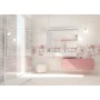 PAUL CERAMICHE STUDIO INSERTO PETALI GRIS 25X75