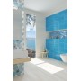 PAUL CERAMICHE STUDIO INSERTO PETALI BLEU 25X75