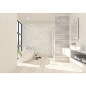 PAUL CERAMICHE STUDIO INSERTO NINFEE GRIS 25X75