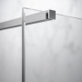 SEPARATE SP 6MM 1 CÔTÉ FIXE MONTANT ARGENT BRILLANT CRISTAL TRANSPARENT