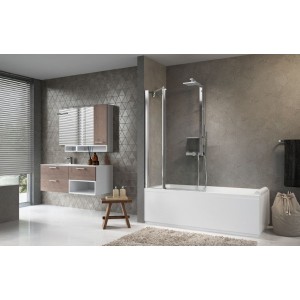 NOVELLINI AURORA 3 SOUS-PLAT 1 PORTE BASCULANTE + 1 FIXE EN LIGNE