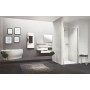 NOVELLINI YOUNG 1BS NICHE 1 PORTE PLIANTES MONTANT CHROME BRILLANT VERRE TRANSPARENT