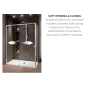 NOVELLINI OPERA 2PH NICHE 1 PORTE COULISSANTE MONTANT CHROMÉ BRILLANT VERRE TRANSPARENT