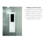 NOVELLINI OPERA 2PH NICHE 1 PORTE COULISSANTE MONTANT CHROMÉ BRILLANT VERRE TRANSPARENT