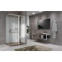 NOVELLINI GLAX 2.0 2P 120X80 CABINE MULTIFONCTION OUVERTURE 1 PORTE COULISSANTE + 1 CÔTÉ FIXE