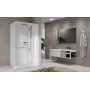 GLAX 2.0 2P 120X80 CABINE MULTIFONCTION OUVERTURE 1 PORTE COULISSANTE + 1 CÔTÉ FIXE