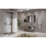 NOVELLINI GLAX 2 2.0 A 100X80 CABINE MULTIFONCTION OUVERTURE 2 PANIERS COULISSANTS