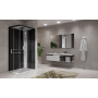 NOVELLINI GLAX 2 2.0 A 100X80 CABINE MULTIFONCTION OUVERTURE 2 PANIERS COULISSANTS