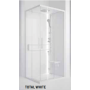 NOVELLINI GLAX 2 2.0 A 100X80 CABINE MULTIFONCTION OUVERTURE 2 PANIERS COULISSANTS