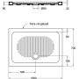 IDEAL STANDARD CONNECT - PLATEFORME DE DOUCHE EN CÉRAMIQUE 100X70 ÉPAISSEUR 6 CM