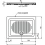 IDEAL STANDARD CONNECT - PLATEAU DE DOUCHE EN CÉRAMIQUE 100X75 SP.6,5 CM