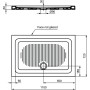 IDEAL STANDARD CONNECT - PLATEAU DE DOUCHE EN CÉRAMIQUE 110X72 SP.6 CM