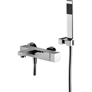 PAFFONI ROBINET DE BAIGNOIRE EXTÉRIEUR AVEC ENSEMBLE DE DOUCHE RABATTABLE