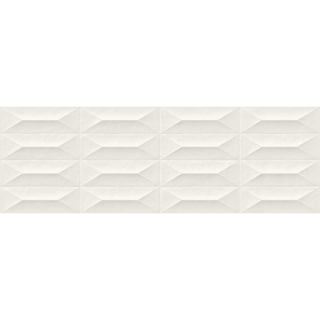 MARAZZI COLORPLAY BLANC STRUCTURE CABOCHON 30X90 RECTIFIÉ